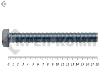 Болт полная резьба, цинк DIN933 12х180 пр.10,9 (25кг/172)