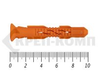 Дюбель рамный без шурупа 14х 100 ПОТАЙ полипропилен под м10 (50 шт) 