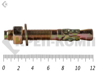 Анкер клиновой 16х120, желтый цинк (5шт)