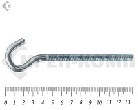 Крюк с метрической резьбой м8х100 (1шт)ф