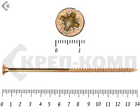 Саморез желтый цинк POZY 6х140 Фасовка (50шт)