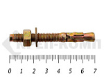 Анкер клиновой  8х 70, желтый цинк (10шт) – фото