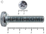 Винт полуцилиндрическая головка,цинк DIN7985 8х 30 Фасовка (100шт) – фото